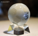 K9 Crystal Football Ball with Crystal Base Pedestal (KS104078)
