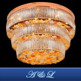 Casual Luxury Flowery Crystal Ceiling Lamp for Hotel Lobby