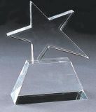 Crystal Glass Trophy with Star