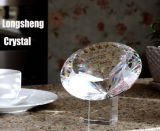 More Faceted Crystal Glass Diamond with Crystal Base for Gift Souvenir Wedding Favor