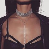 Rhinestone Choker Necklace 2017 Luxury Statement Crystal Chokers Necklaces