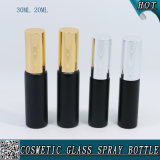 20ml 30ml Matt Black Glass Spray Vial Tube Bottle with Aluminum Sprayer for Perfume