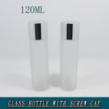 120ml Cosmetic Frosted Glass Water Bottle with Screw Cap Wholesale