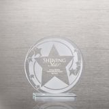 Star Swirl Etched Glass Award (#70334)