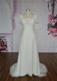 Elegant A-Line Chiffon Wedding Dress Bride Gown