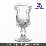 4oz Morocco Design Footed Engraved Glass Cup for Tea Drinking (GB040304ZS)