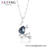 43134 Xuping Latest Model Fashion Simple Animal Shaped Crystals From Swarovski Chains Necklace Designs