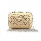 High Quality Women Handbag Shining Newest Box Clutch Bag