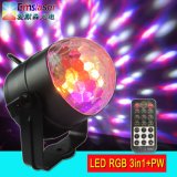 5 Colors LED DJ Party Light Rgbwp Mini LED Crystal Magic Ball Light Projector with Remote Control