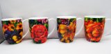 Carsonlin 12 Oz Flaming Flowers Ceramic Coffee Mug