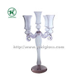 Glass Candle Holder with Five Posts (10*18.5*37)