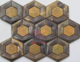 Copper Made Hexagon Shape Mosaic for Wall Decoration (CFM1025)