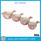 New Premium Lovely Pink Ceramic Bird Shape Measuring Cup