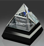 New Crystal Glass Pyramid Trophy for Craft