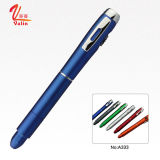 Fashion Multi-Functional Plastic Pen Promotional Plastic LED Light Pen
