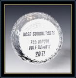 Engraved Crystal Ball Paper Weight Gift