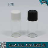 10ml Transparent Glass Vial with Plastic Screw Cap for Essential Oil