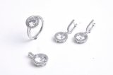 fashion 925 Sterling Silver Jewelry Set with CZ