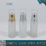 30ml Frosted Glass Bottle Lotion Pump Foundation Serum Bottle