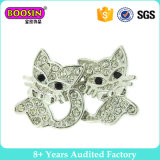 Lovely Little Cat Crystal Silver Plated Fashion Earring for Girls
