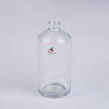4 Oz Transparent Glass Boston Round Bottles with Screw Cap
