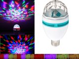 E27 Rotating LED Strobe Party Bulb Multi Changing Color Crystal Stage Disco Light