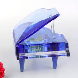 Personalized Engraving Crystal Piano Music Box for Wedding Gift