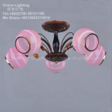 Professional Lighting Factory Glass Ceiling Lamp Crystal Chandeliers (GX-3334-5)