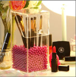 Clear Acrylic Brush Makeup Display Box, 3.9