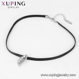 44358 Xuping New Item Fashion Choker Necklace Jewelry, Women Necklace with Leaf Shape