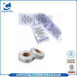Imprinted Best Price Washing Labels Stickers