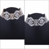 Fashion Big Crystal Flowers Collar Choker Necklace