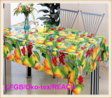 Fruit Designs PVC Transparent Tablecloths on Roll for Wedding Decoration