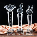 2018 The Best Glass Crystal Trophy for Business Gift