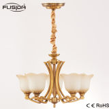 New Design Vintage Glass and Iron Material Chandelier Lighting with Bronze Color Finish Factory Price