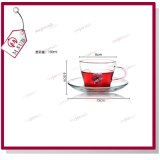 Fresh Fragrance Tea Glass Cup and Saucer Valentine's Day Gift