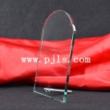 Arc Crystal Glass Trophy Award with Pin Standing