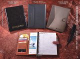 PU Notebook with Magnet Hook Interior Pocket and Slots (TG108)
