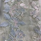 Lace Flower Embroidery with Silk Yarn Crystals Can Be Added