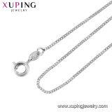44476 Xuping Fashion Snake Shaped Rhodium Color Necklace