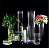 Custom Acrylic Tall Cylinder Glass Vase (BTR-Q8067)