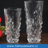 V Shape Clear Glass Vase