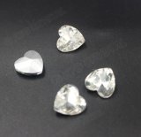 Heart Diamond Gemstones 10mm Crystal Clear Color Beaded Jewelry Fancy Stone
