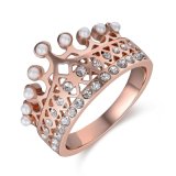 New Model Crown Jewelry Rose Gold Fashion Ring