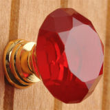 Kitchen Crystal Red Diamond Handles, Glass Door Handles, Furniture Handles