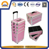 Aluminum Cosmetic Trolley Beauty Case (HB-3308)