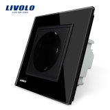 Livolo EU Crystal Glass Universal Wall Switched Socket (VL-C7-C1EU-12)