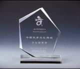 Jade Clear Blank Glass Trophy Award