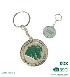 Unique Design Shopping Cart Trolley Coin Keychain Euro Size