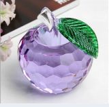 Unique Crystal Apple with Crystal Base for Wedding Gift